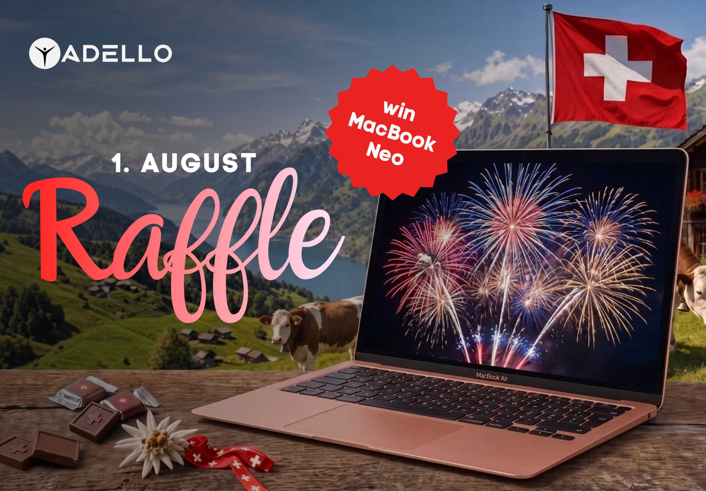 Swiss National Day raffle — win a MacBook